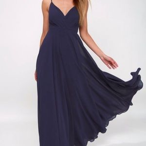 Navy Blue All about Love Dress from Lulus XL